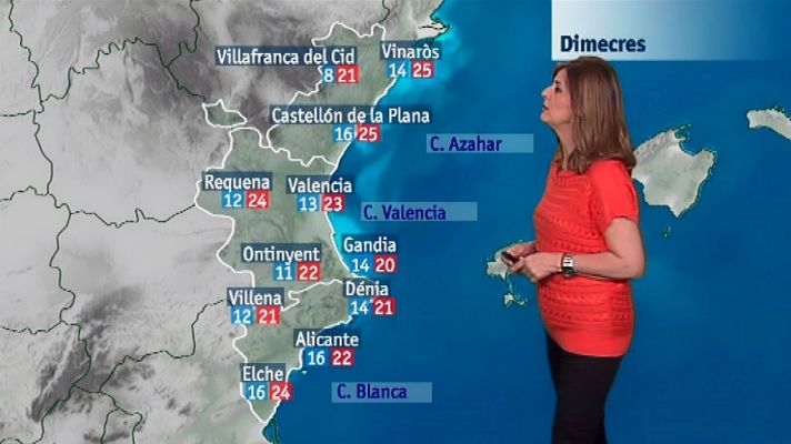 El tiempo en la Comunidad Valenciana - 24/04/18