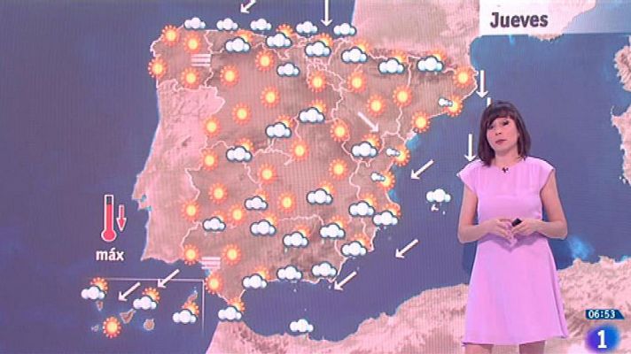 El tiempo - Este jueves habrá chubascos en el sudeste y temperaturas en ascenso en Galicia y Andalucía