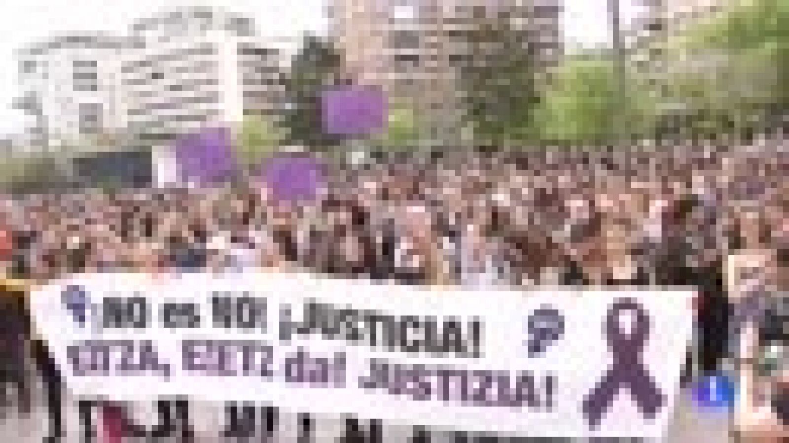 Telediario 1: Protestas contra la "justicia patriarcal" un día después de la sentencia de 'La Manada' | RTVE Play