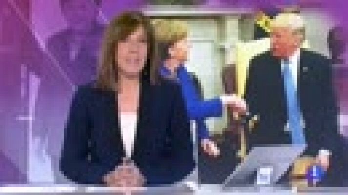 Telediario 1 - Trump remarca que "están pasando cosas buenas" tras la reunión de los líderes coreanos