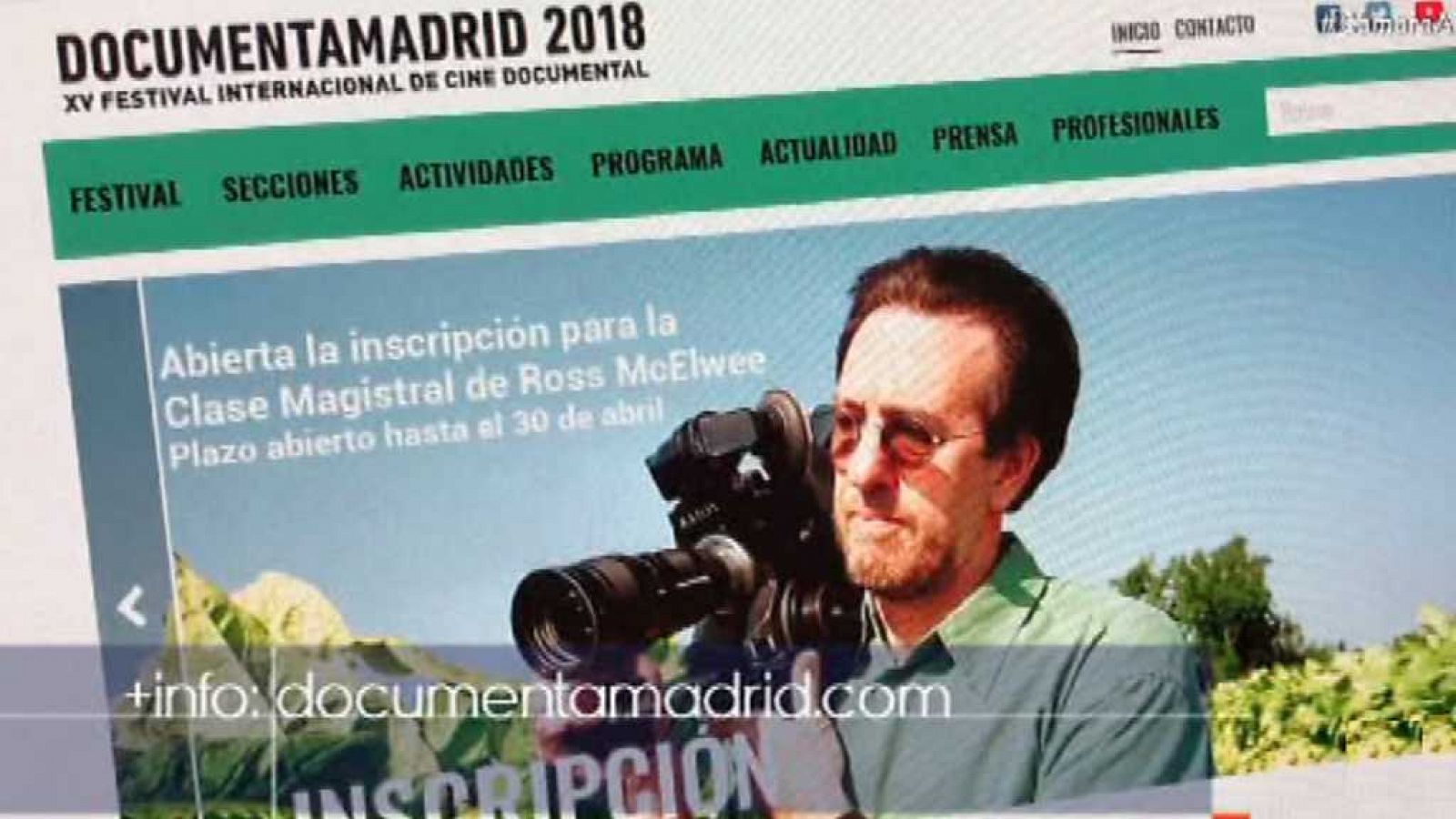 Cámara abierta - DocumentaMadrid 2018; el youtuber y físico Javier Santaolalla; y Laura Jordán Bambach en 1minutoCOM