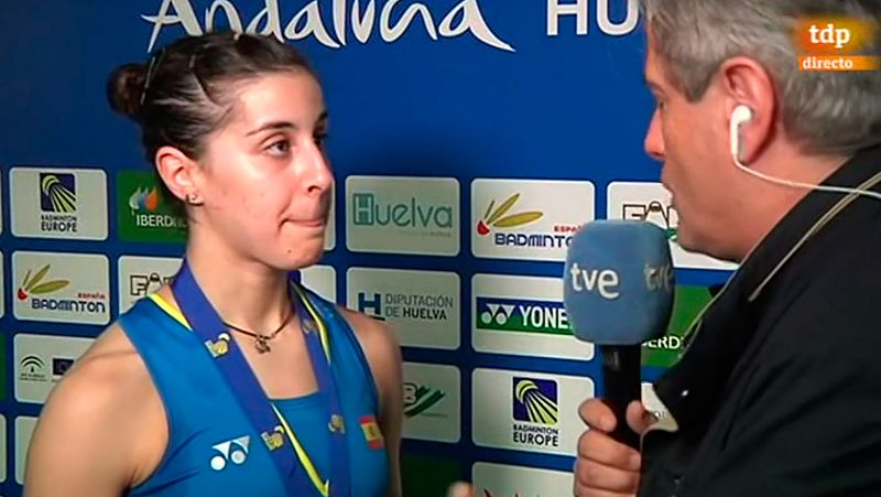 Carolina Marín, tras su cuarto título europeo: "Soñaba con este día"