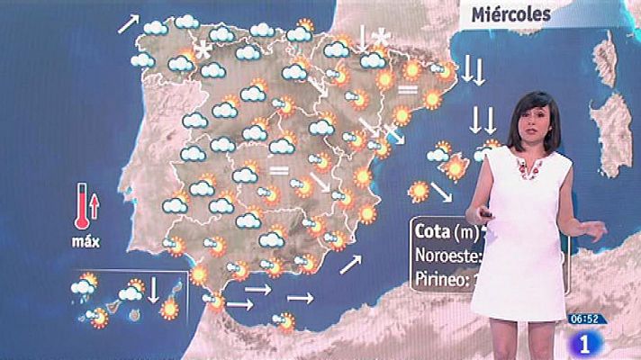 Este miércoles, el cielo estará nuboso y habrá temperaturas en ascenso  