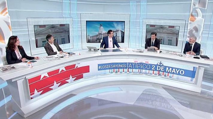 Los desayunos de TVE - Enrique Osorio (PP), Ángel Gabilondo (PSOE), Lorena Ruíz Huerta (Podemos) e Ignacio Aguado (Ciudadanos)