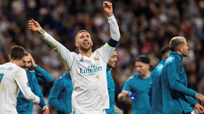 Telediario 1 - Sergio Ramos celebra la clasificación con la grada