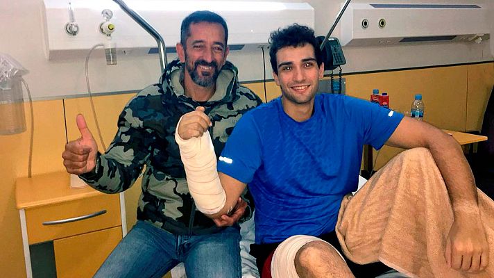 Telediario 1 - Cavadas reimplanta a un marine de EE.UU. la mano que se amputó en un submarino