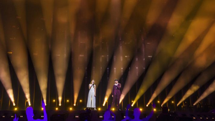 Eurovisión - Fragmento del primer ensayo de Amaia y Alfred