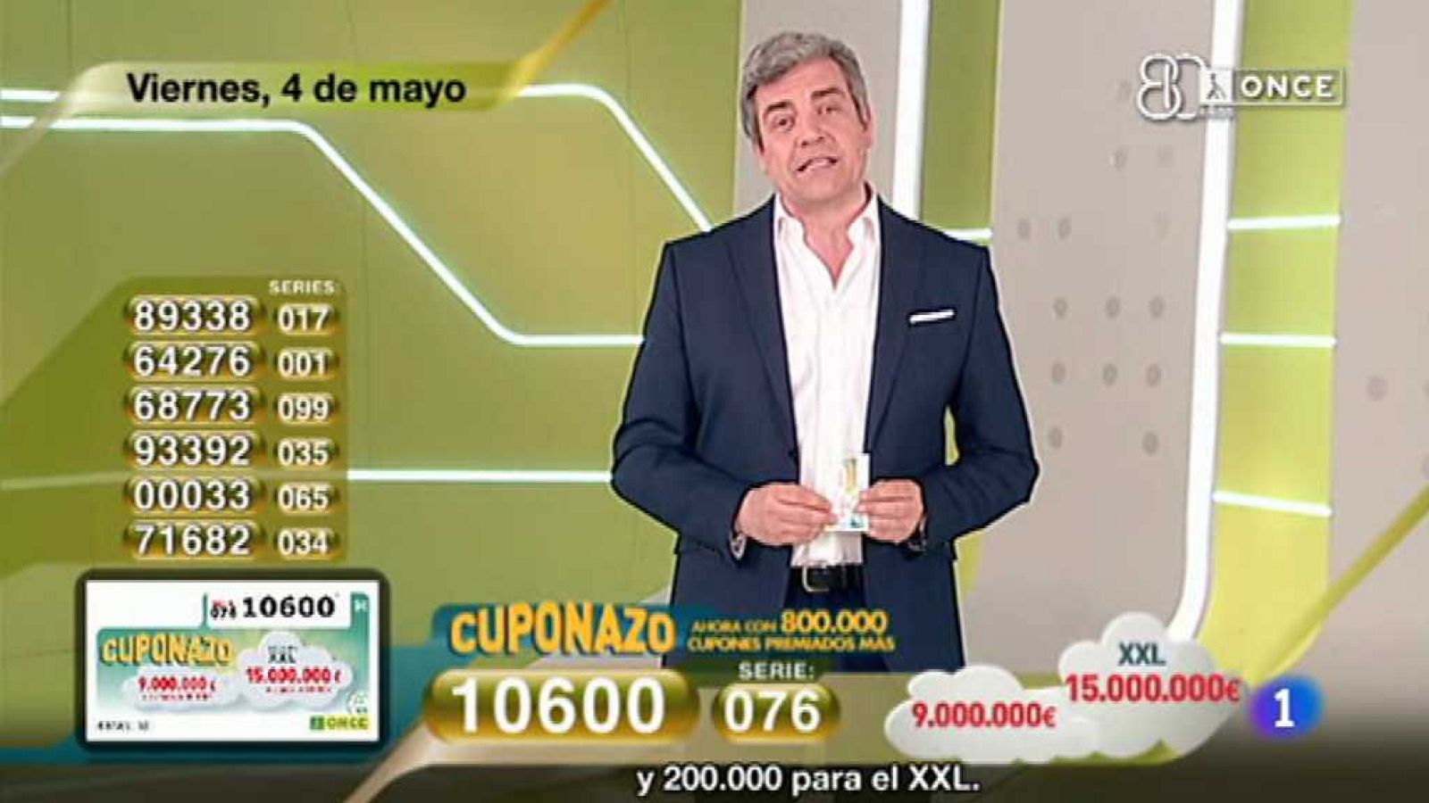 Sorteo ONCE  - 04/05/18 - ver ahora