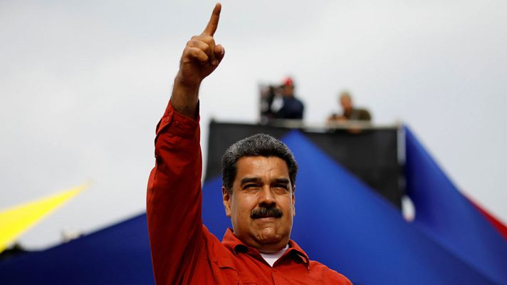 Telediario 1 - Maduro responsabiliza a Banesco del "falso y criminal" aumento del precio del dólar