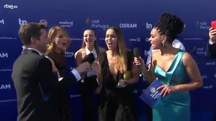 Alfombra Azul del Festival de Eurovisión desde Lisboa