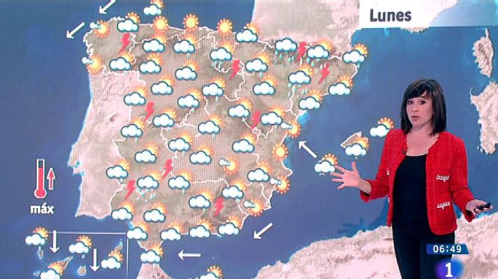 El tiempo - Este lunes, habrá lluvia intensa en Cataluña y zonas de Aragón