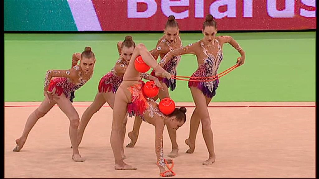 Gimnasia Rítmica Copa Del Mundo Iberdrola 2018 Final Conjuntos 3 Pelotas Y 2 Cintas Rtvees 5591