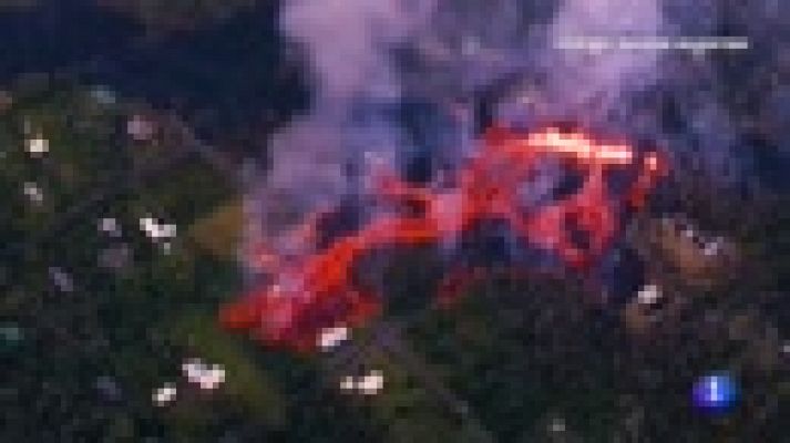  - La lava del volcán Kilauea sigue avanzado en Hawai