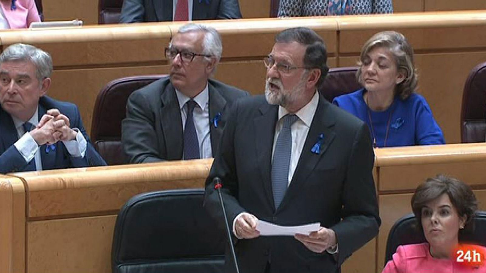 Senado - Rajoy defiende el sistema judicial español porque es "garantía de derecho y libertades