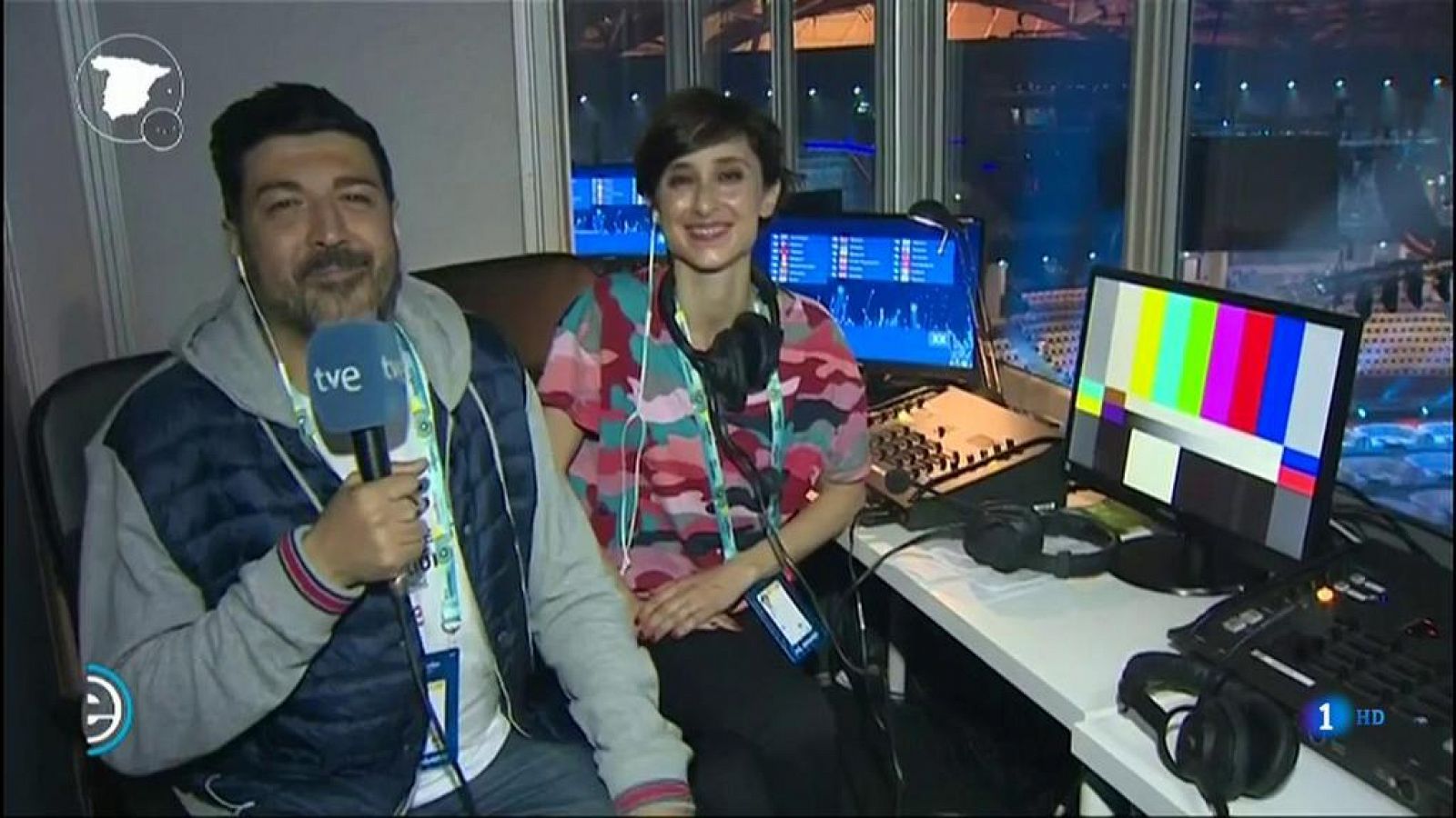 España Directo - Tony Aguilar y Julia Varela, listos para comentar la primera semifinal