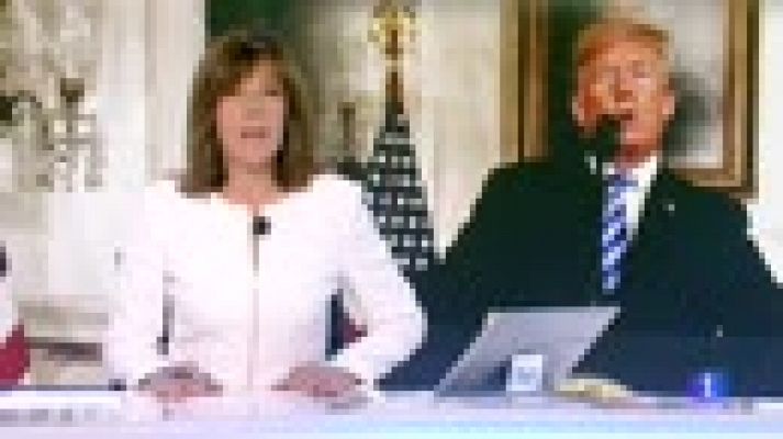 Telediario 1 - Trump anuncia que EE.UU. abandona el pacto nuclear con Irán