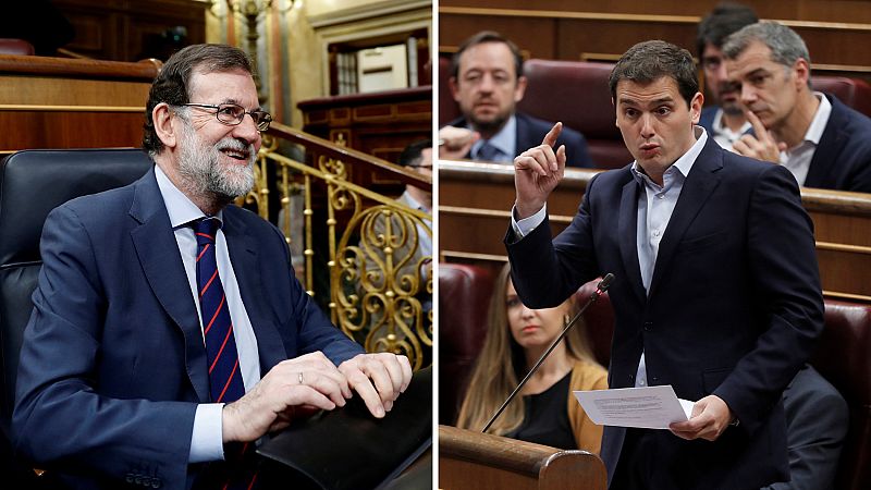 Rivera pide que recurra el voto delegado de Puigdemont a Rajoy, que lo descarta alegando que no puede hacerlo