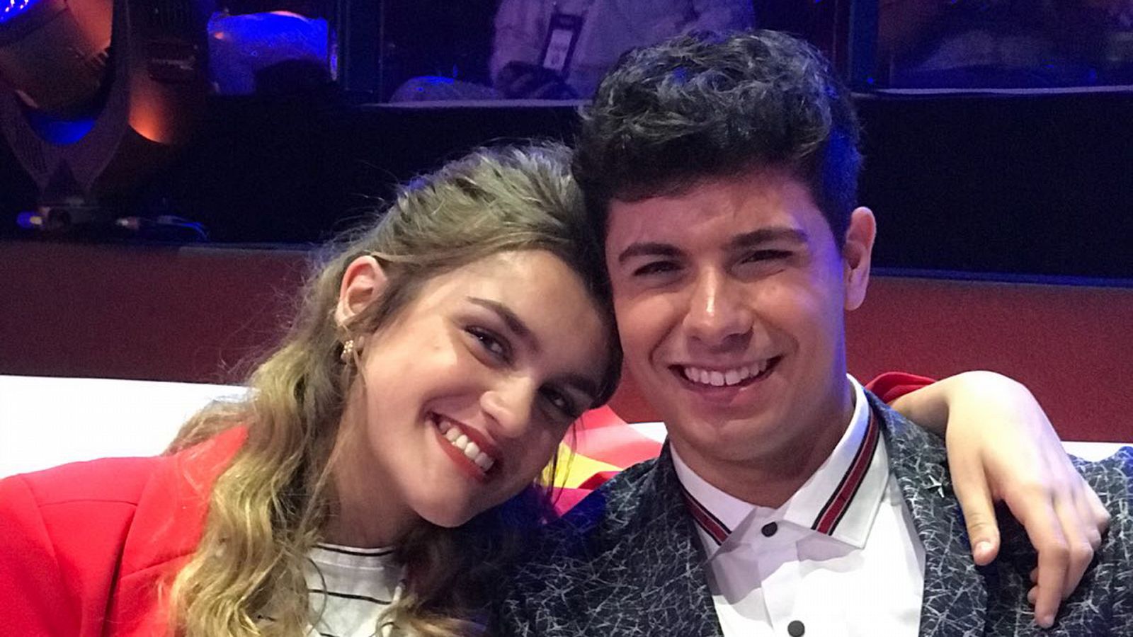 Amaia y Alfred en directo desde la 'green room' de la primera semifinal de Eurovisión