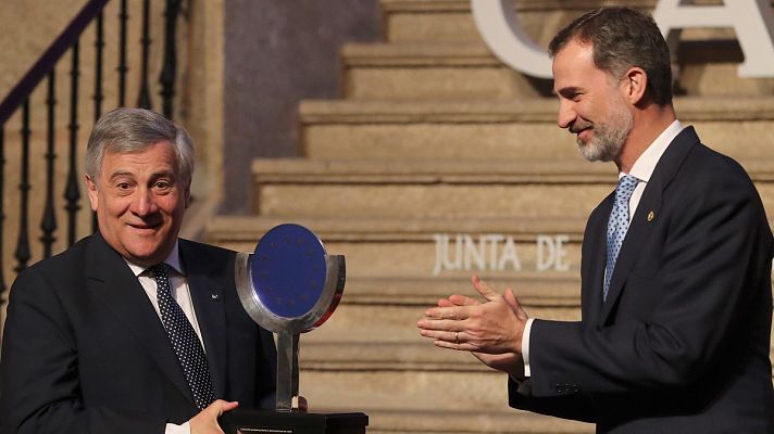 Informativo 24h - El rey agradece al presidente de la Eurocámara su defensa de la democracia y el Estado de derecho