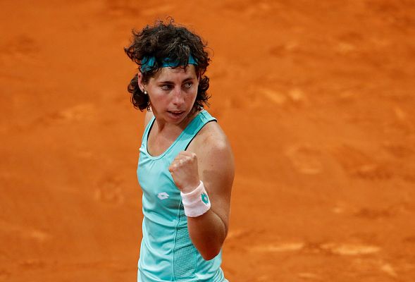Madrid Open de Tenis - Carla Suárez remonta y se impone a croata Bernarda Pera