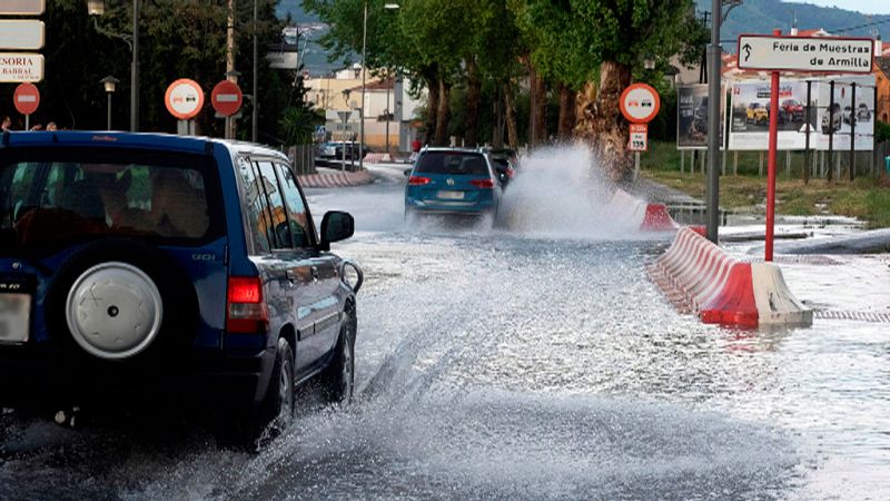 Posibilidad de precipitaciones y/o tormentas localmente fuertes en Cataluña y en localidades del interior sur peninsular