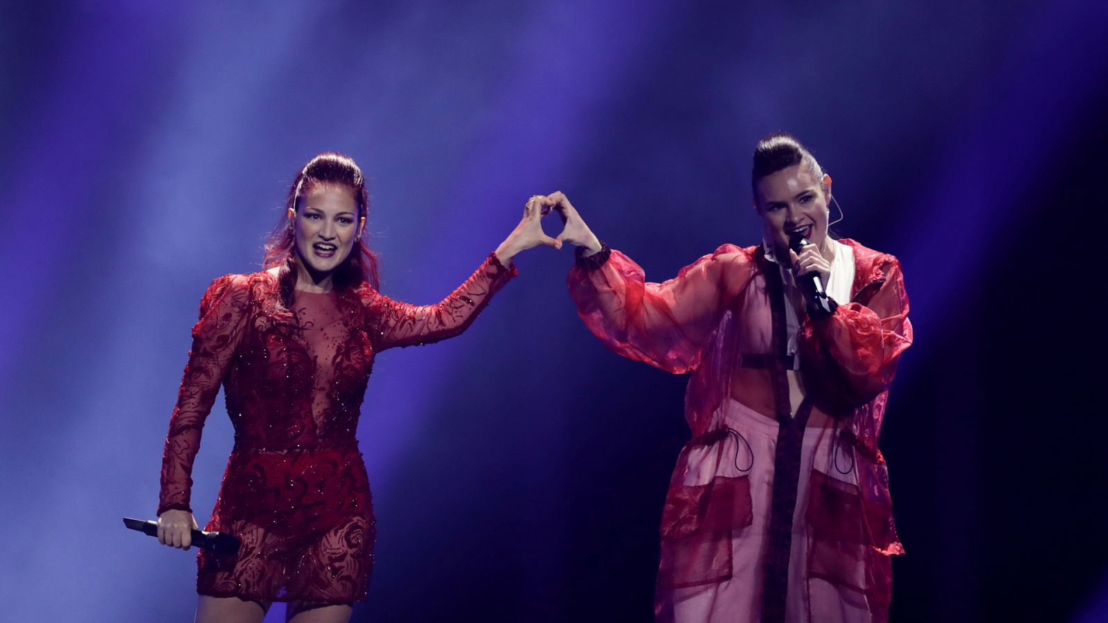 Eurovisión ¿ San Marino: Jessika y Jenifer Brening cantan "Who we are" en la segunda semifinal de Eurovisión 2018