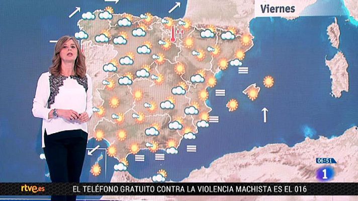 El tiempo - Lluvia en el norte peninsular y ascenso generalizado de las temperaturas