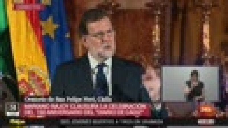 Rajoy avisa que el artículo 155 ya es "un precedente" que quedará "para el futuro"