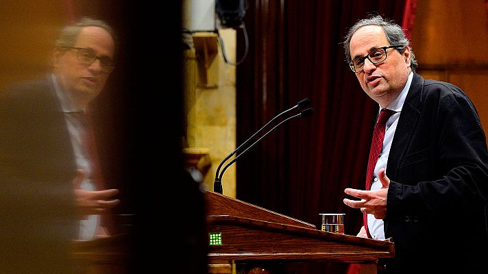 Telediario 1 - Quim Torra, un independentista fiel a Puigdemont sin carné de partido