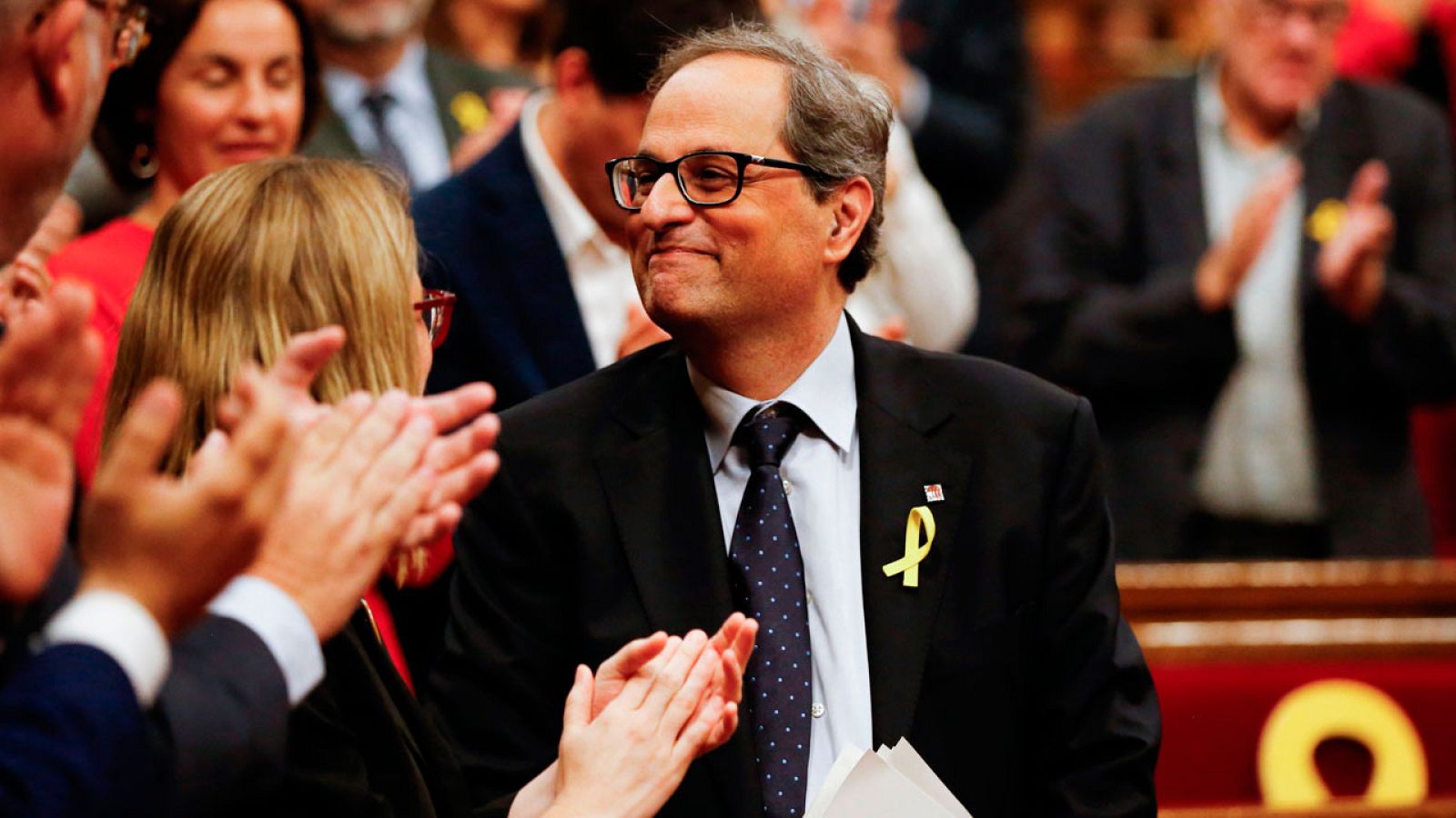 Torra promete "trabajar sin descanso" para lograr "la república catalana"