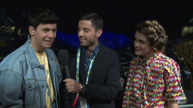 Eurovisión - Amaia y Alfred, tranquilos momentos antes de la final