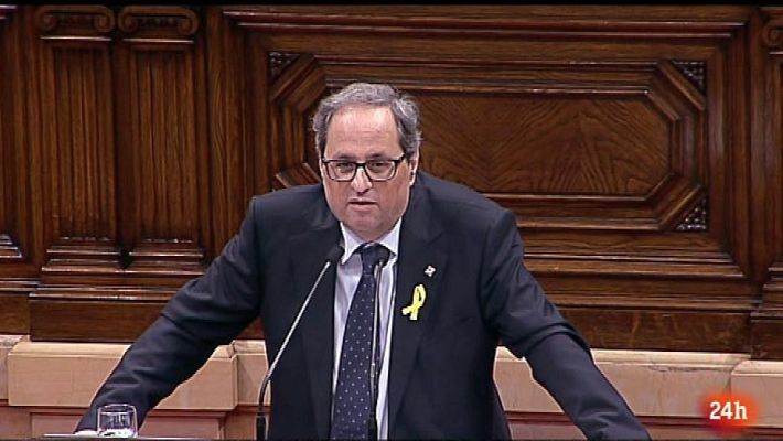 Sesión de investidura de Quim Torra