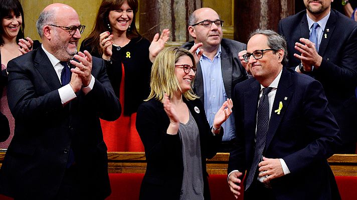 Informativo 24h - Torra es investido presidente de la Generalitat y se dirige a Puigdemont: "Le vamos a investir"