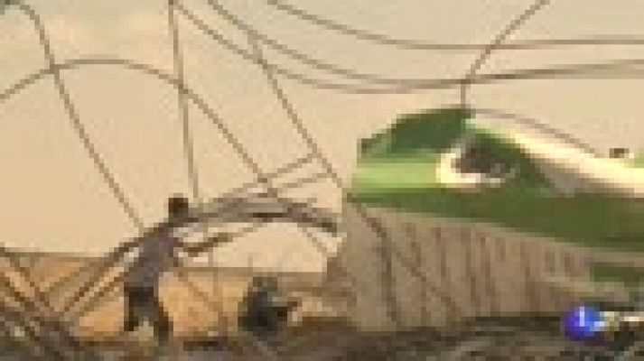 Telediario 1 - Protestas y jornada de luto en el aniversario de la 'Nakba' tras la muerte de 60 palestinos en Gaza