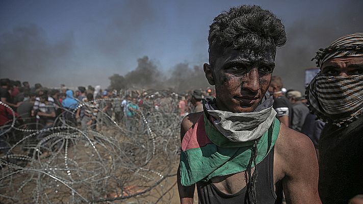 Telediario 1 - La ONU condena la muerte de decenas de manifestantes palestinos en Gaza