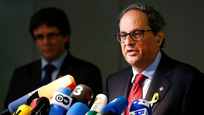 Torra insta a Rajoy a "cesar" el artículo 155 y el "control de las finanzas"