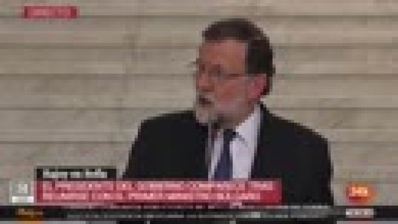 Rajoy advierte a Torra que "solo puede haber un presidente, una legalidad"