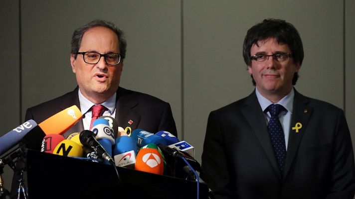 Tertulia: Especial rueda de prensa de Torra y Puigdemont