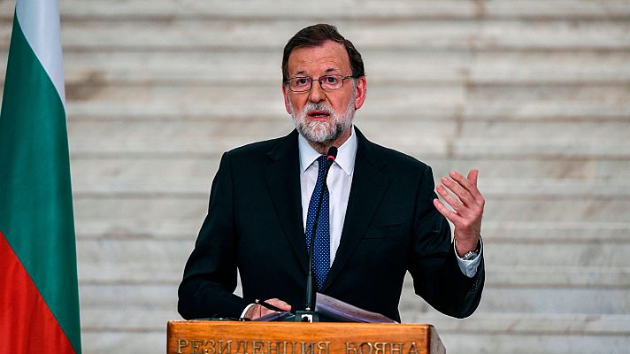 Telediario 1 - Rajoy advierte a Torra que "solo puede haber un presidente" y se muestra dispuesto a dialogar