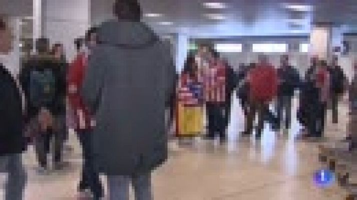 Telediario 1 - La afición del Atlético, cargada de ilusión