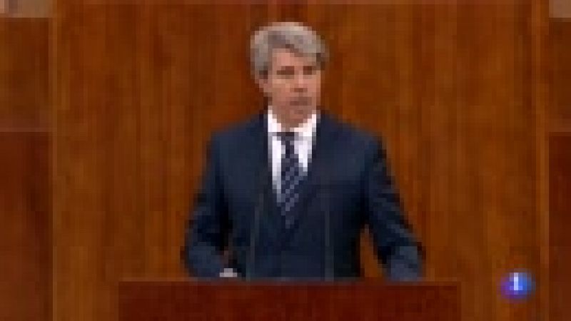 El candidato del PP a presidir la Comunidad de Madrid Ängel Garrido destaca el legado de Cifuentes y avisa de que queda un año "crucial" en su discurso de invetidura