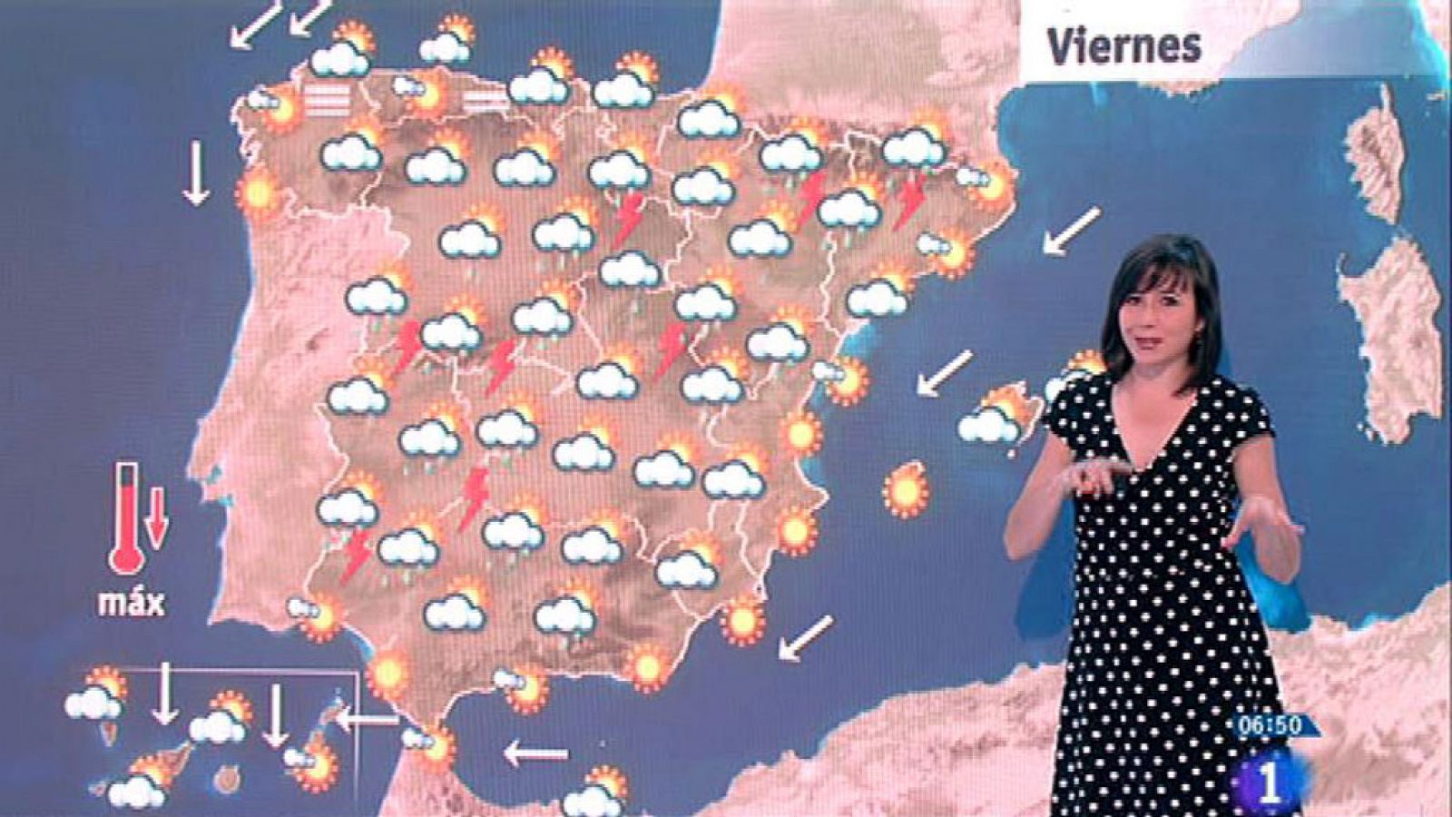 El Tiempo | Este viernes habrá lluvias fuertes en Extremadura y sistemas Central e Ibérico