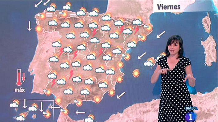Este viernes habrá lluvias fuertes en Extremadura y sistemas Central e Ibérico