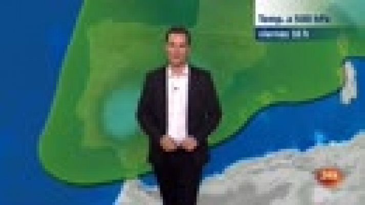 El tiempo - Lluvias en los sistemas Central e Ibérico, así como en Andalucía, Aragón y Cataluña