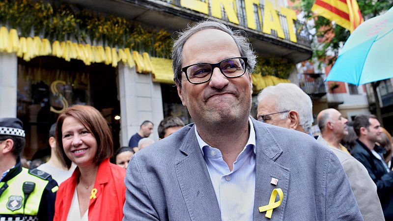 Torra nombra consejeros a los encarcelados Turull y Rull y a los huidos Puig y Comín