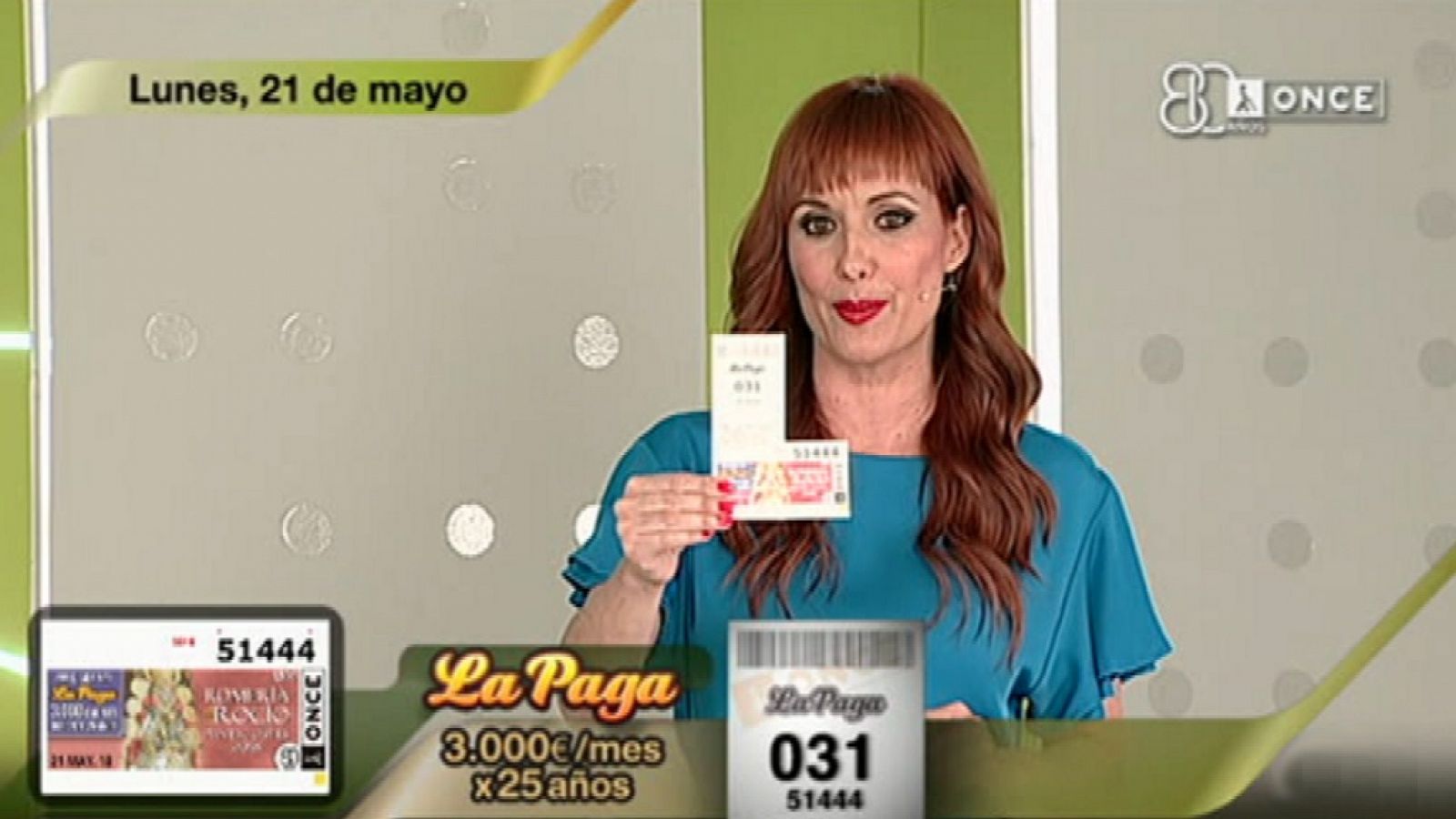 Sorteo ONCE - 21/05/18 - ver ahora