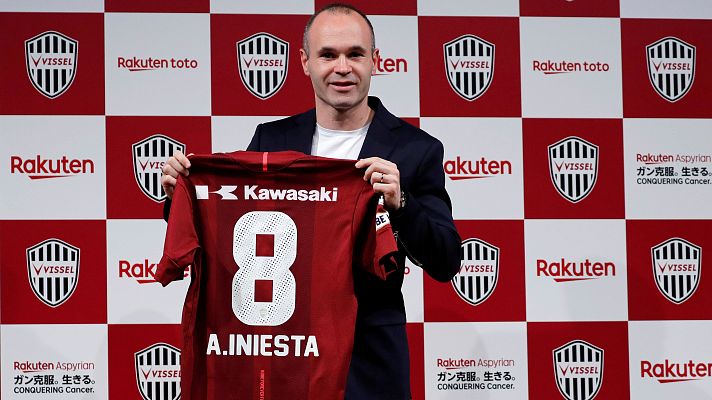 Telediario 1 - Iniesta, presentado por el Vissel Kobe japonés