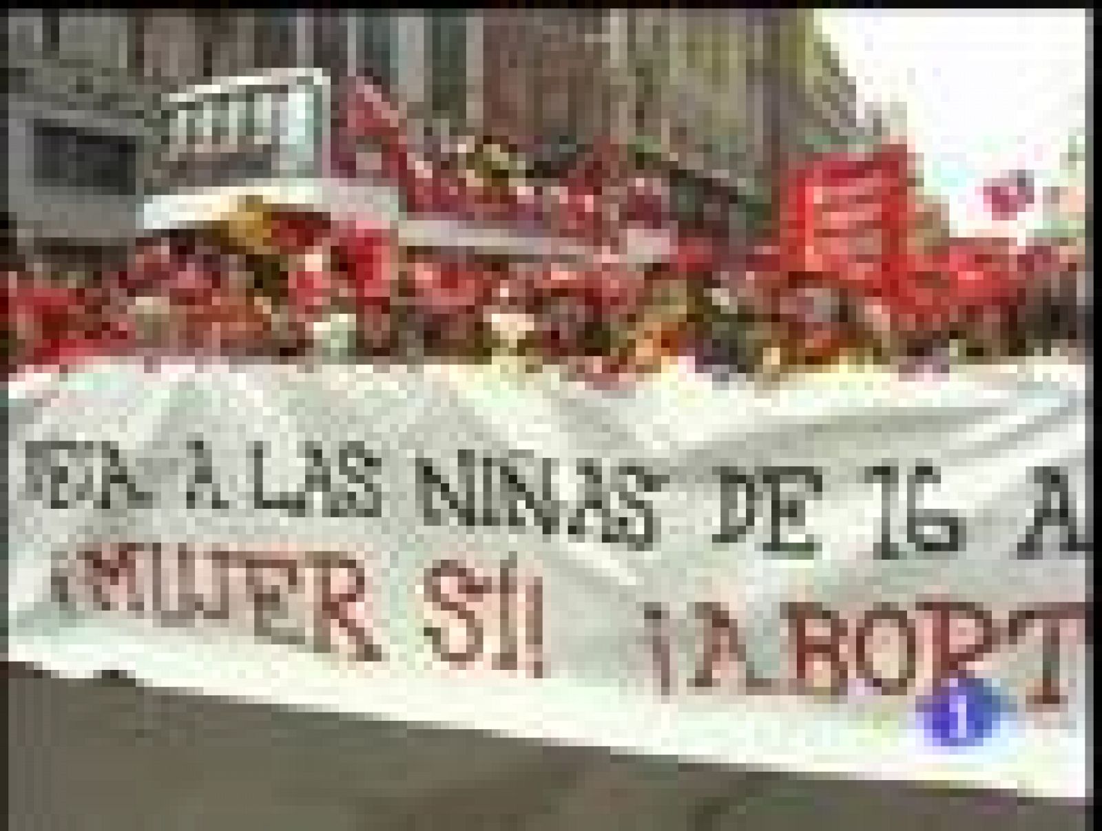 Miles de personas se han manifestado en Madrid y otras ciudades españolas en contra de la reforma de la ley del aborto.