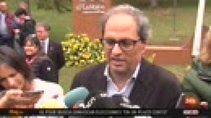  - Torra condiciona su apoyo a la moción de censura del PSOE a "defender derechos civiles y políticos"