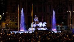 Cibeles se llena de madridistas por la fiesta de la Champions